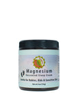 4oz Jar of Magnesium Unscented Sleep Cream on a white background - gentle for babies, kids & sensitive skin