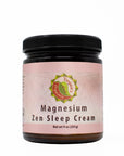 9oz jar of Magnesium Zen Sleep Cream on a white background