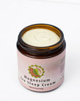 Open jar of Magnesium Zen Sleep Cream