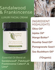 Sandalwood & Frankincense Luxury Facial Cream