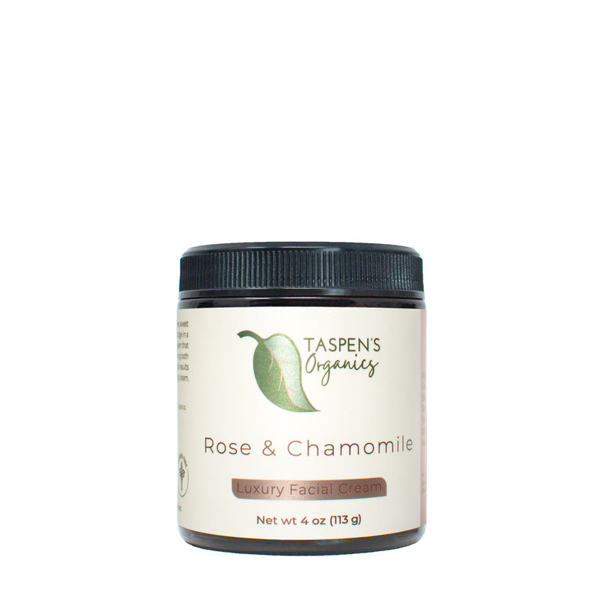 Rose & Chamomile Luxury Facial Cream - Taspen\'s Organics