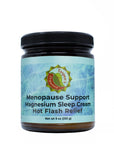 9oz jar of Taspen's Menopause Support Magnesium Sleep Cream Hot Flash Relief on a white background