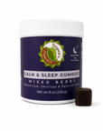 Calm & Sleep Gummies: Mixed Berry with Magnesium, Skullcap & Valerian Root