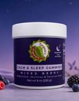 Calm & Sleep Gummies: Mixed Berry with Magnesium, Skullcap & Valerian Root