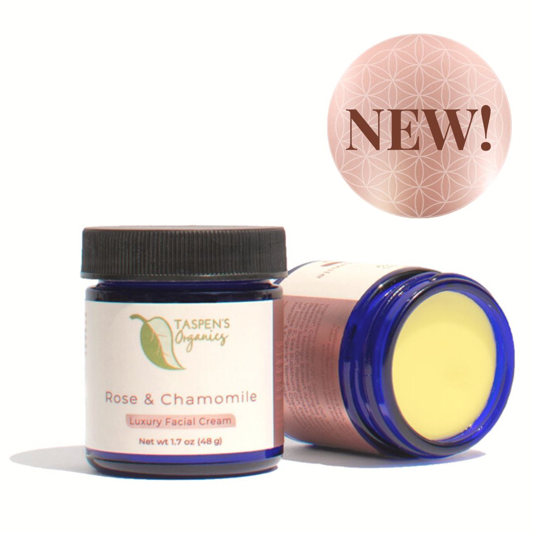 Rose & Chamomile Luxury Facial Cream - Taspen\'s Organics