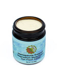 Open 1.7oz jar of Taspen's Menopause Support Magnesium Sleep Cream Hot Flash Relief on a white background