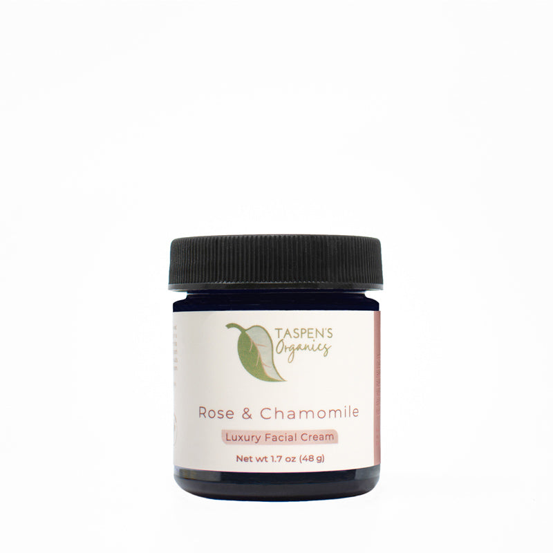 Rose & Chamomile Luxury Facial Cream - Taspen's Organics