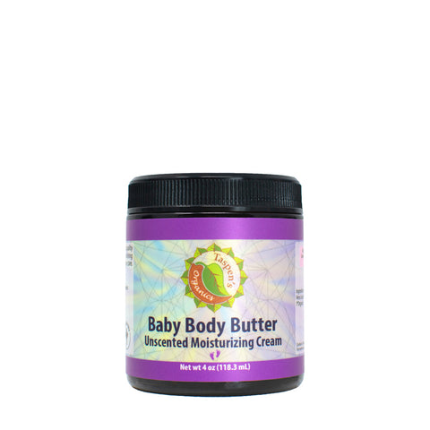 Taspen's Organics Unscented Baby Body Butter Moisturizing Cream